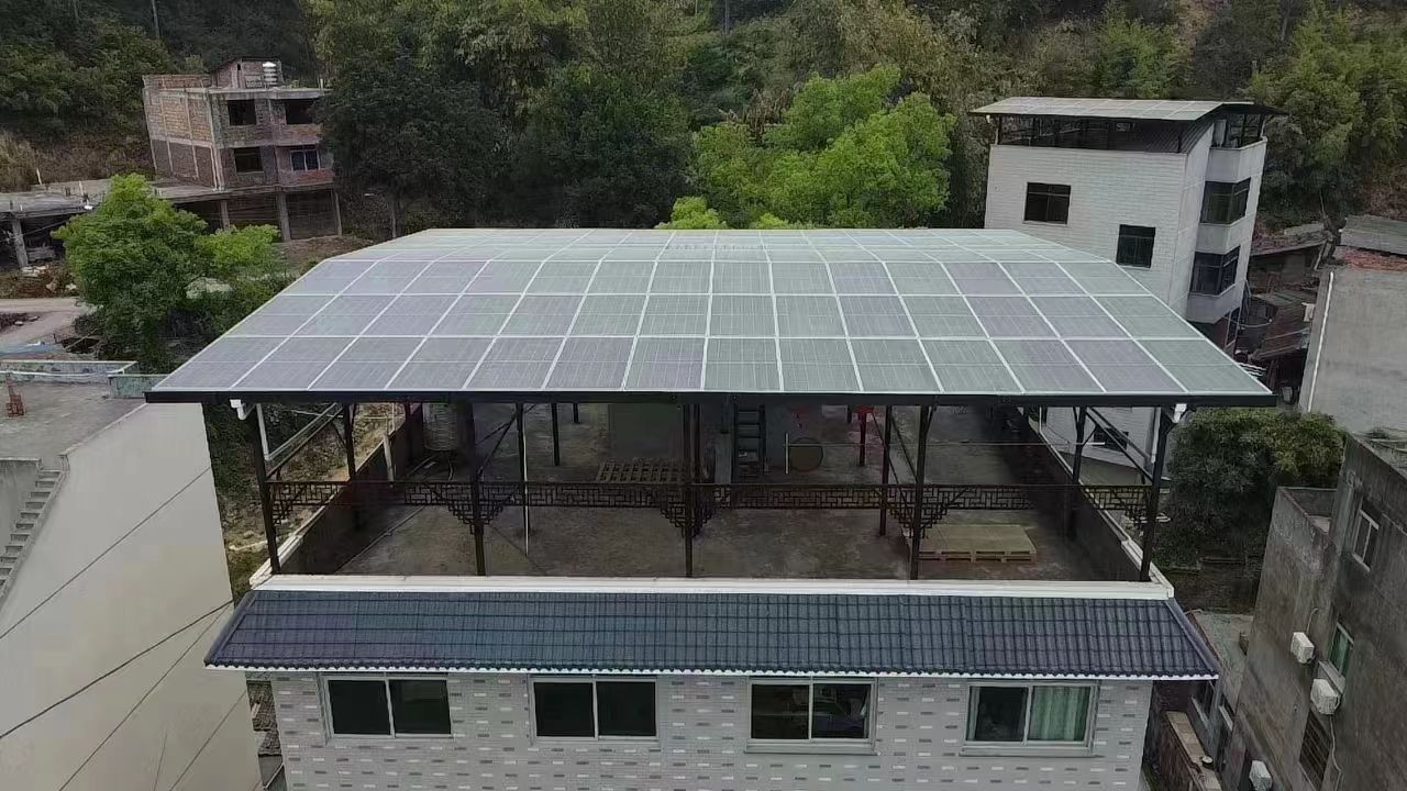 长春15kw+10kwh自建别墅家庭光伏储能系统